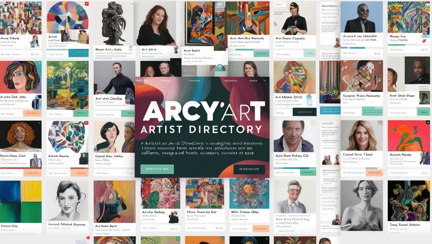 Arcyart artist directory​ is an extensive, digital directory that catalogs artists, galleries, and art-related events.