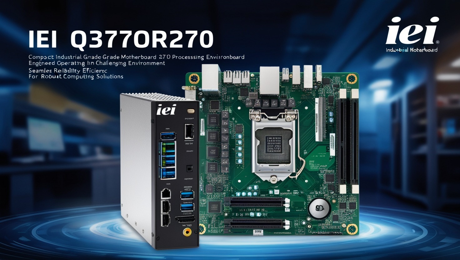 The IEI Q37OR270 is a high-performance, industrial-grade motherboard that is built to handle the demanding needs of modern industries.