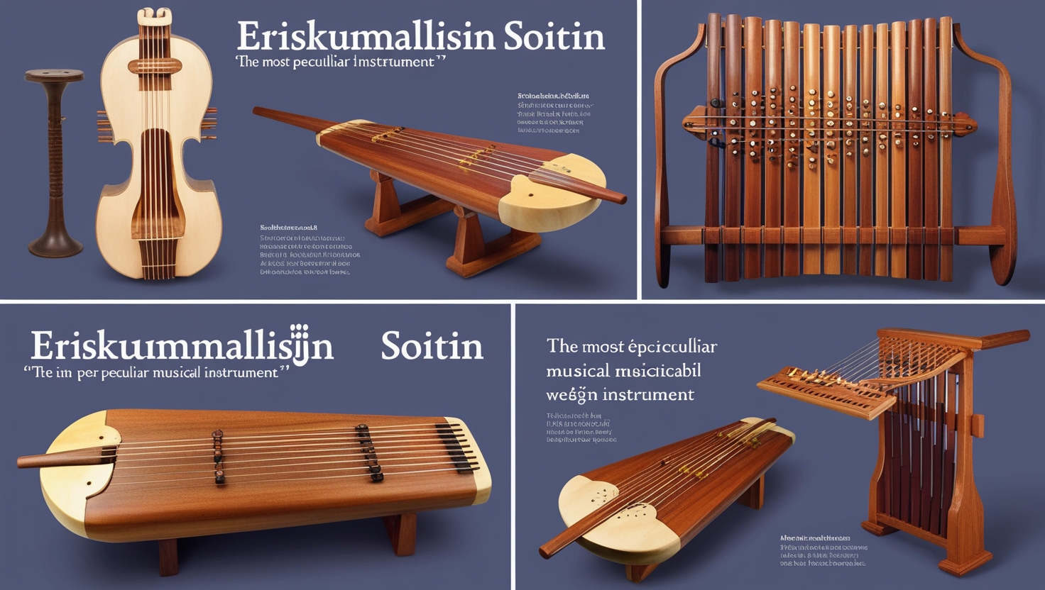 eriskummallisin soitin is a one-of-a-kind musical instrument known for its bizarre design and mesmerizing sound.