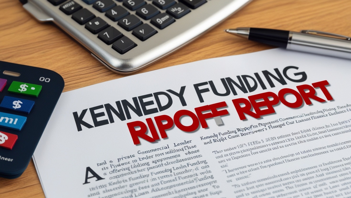 kennedy funding ripoff report​ is a private lender that offers loans primarily for real estate and commercial properties.